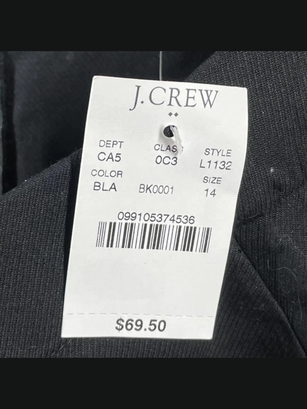 NEW J Crew Skirt Womens 14 black pencil straight preppy classic corp
